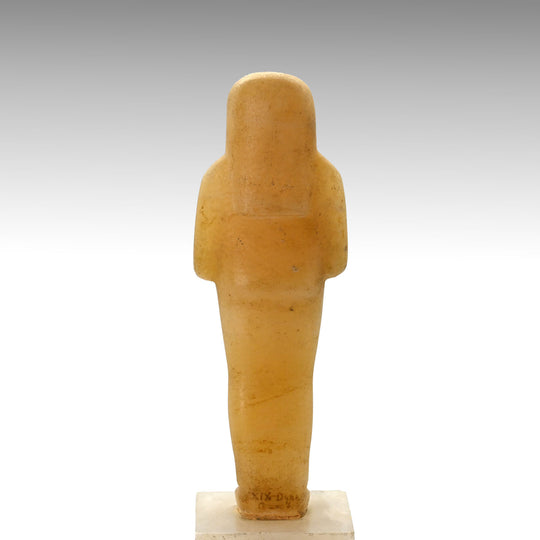 A Large and Important Egyptian Alabaster Shabti, late 18th - 19th Dynasty, ca. 1320–1200 BCE