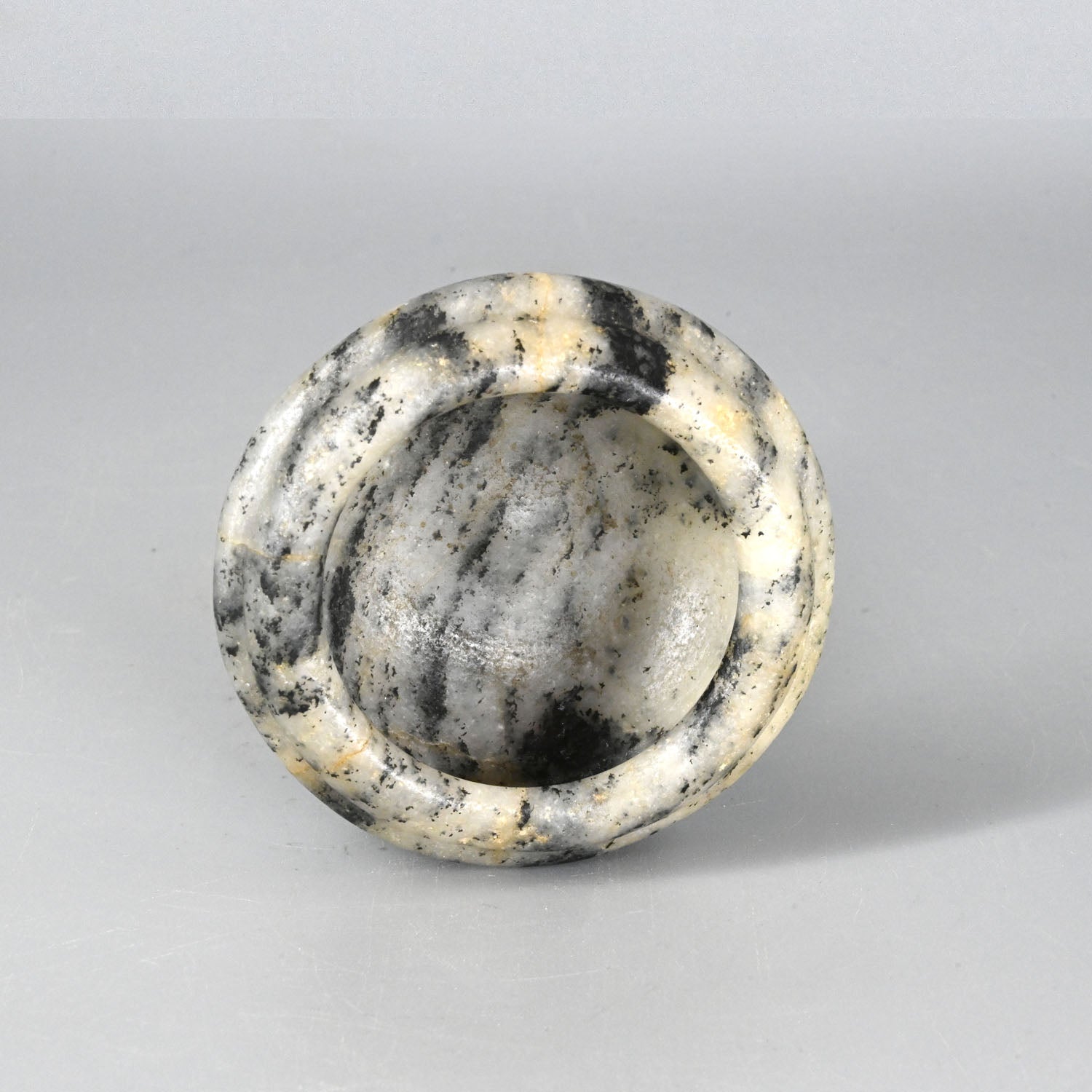 A fine Egyptian Anorthosite Gneiss Bowl, early Dynastic Period, Dynasty 2, ca. 2770 - 2649 BCE