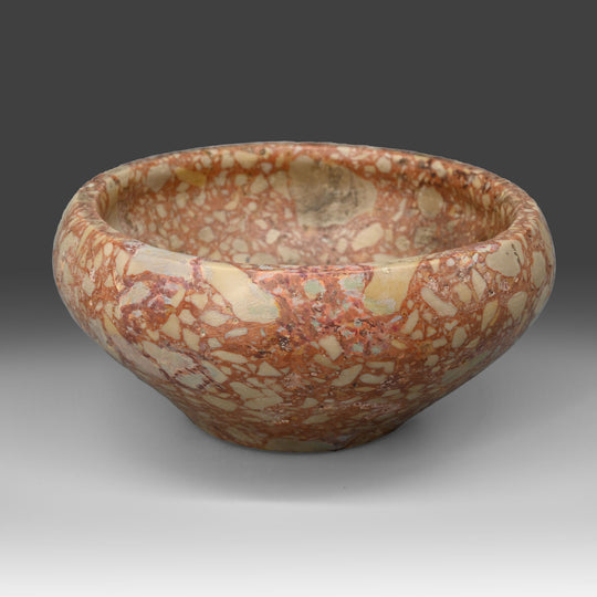 A fine Egyptian Early Dynastic Breccia Bowl, Dynasty 1, ca. 2920 - 2649 BCE