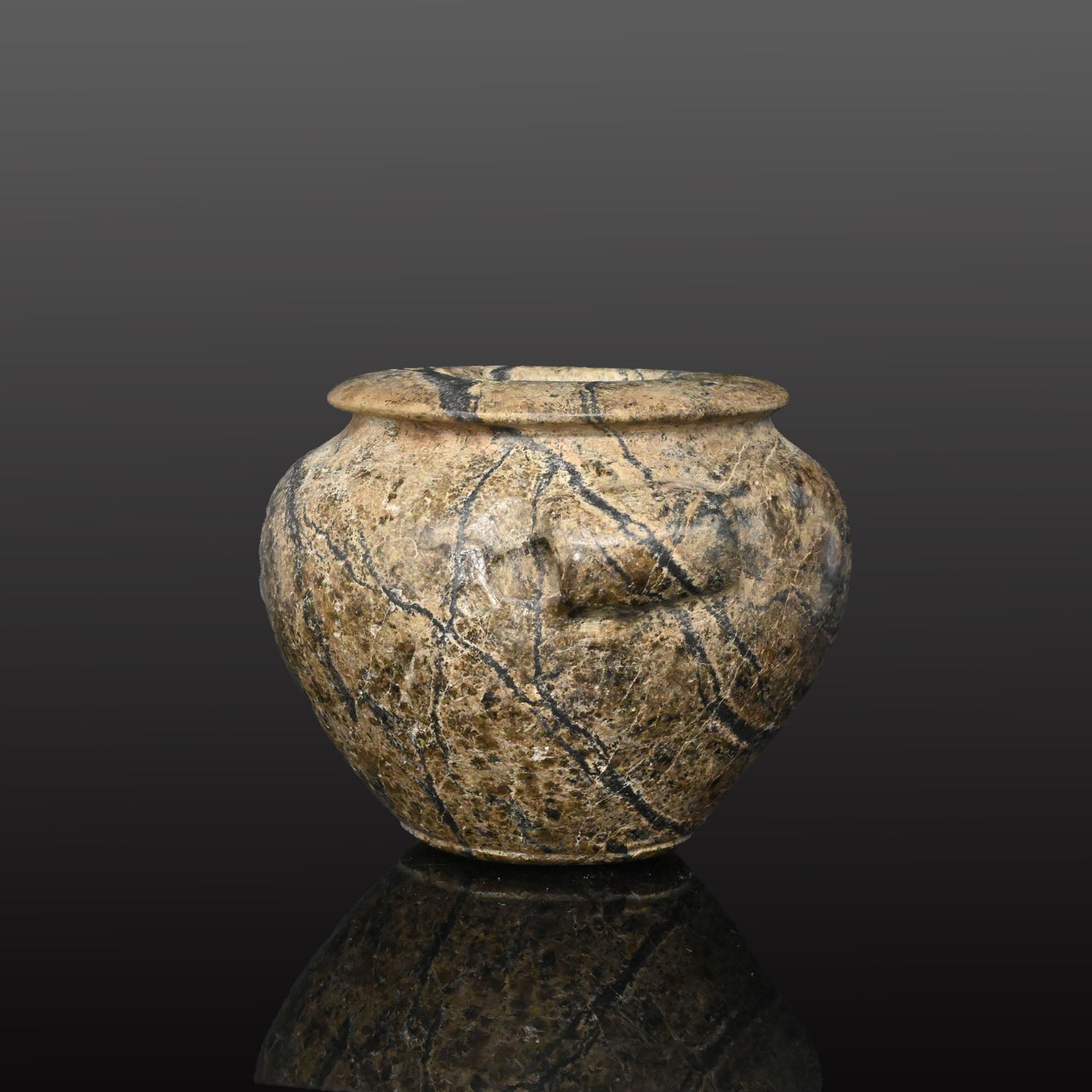 An Egyptian Pre-Dynastic Granite Vessel, Pre Dynastic - Pro Dynastic Period, ca. 3200 - 2800 BCE