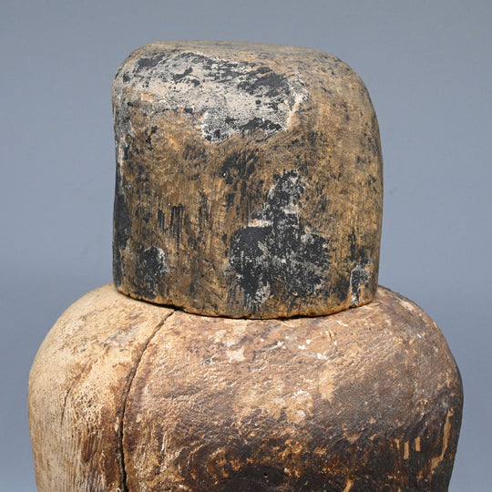 An Egyptian Wood Canopic Jar for Duamutef, Middle Kingdom, Dynasty 12, ca. 1976 - 1793 BCE
