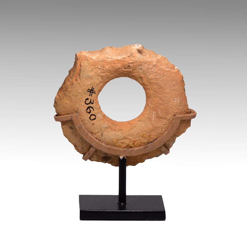 An Egyptian Pre-Dynastic Flint Mace Head, Pre-Dynastic Period, ca. 4th millennium BCE