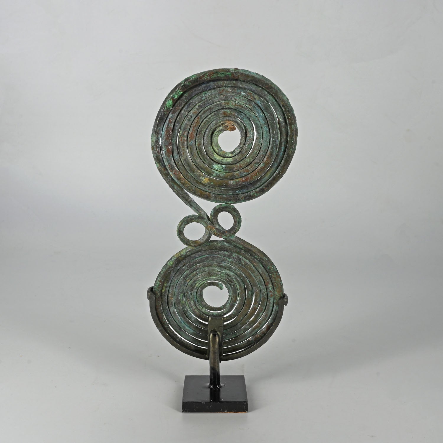 A large Italic Bronze Spectacle Fibula, Early Iron Age, ca. 10th – 7th century BCE