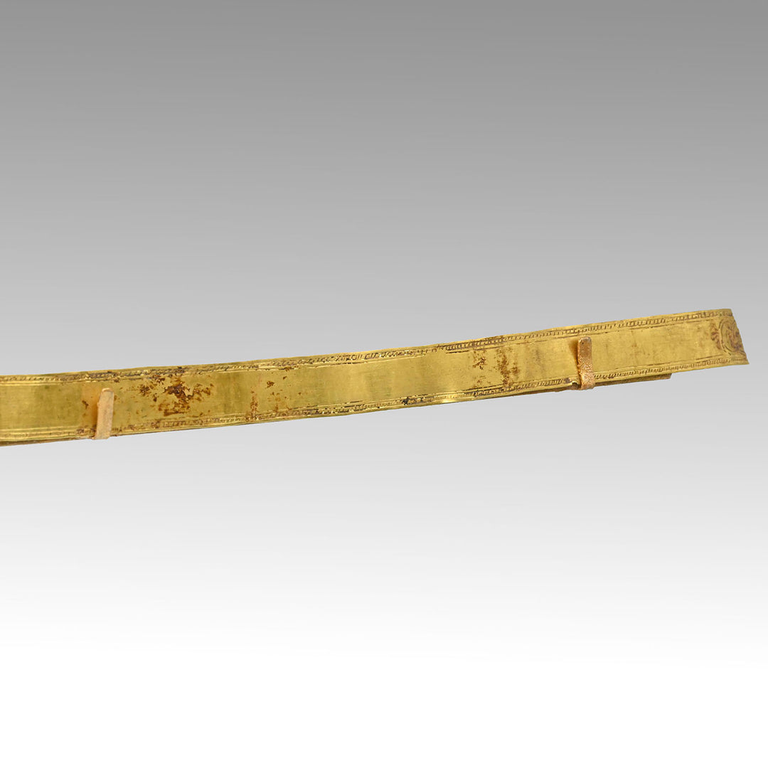 A Greek Gold Ribbon Diadem, Hellenistic Period, ca. 2nd - 1st century BCE