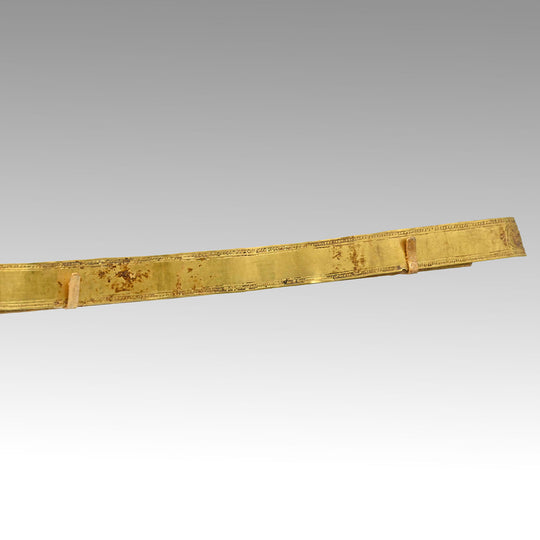 A Greek Gold Ribbon Diadem, Hellenistic Period, ca. 2nd - 1st century BCE