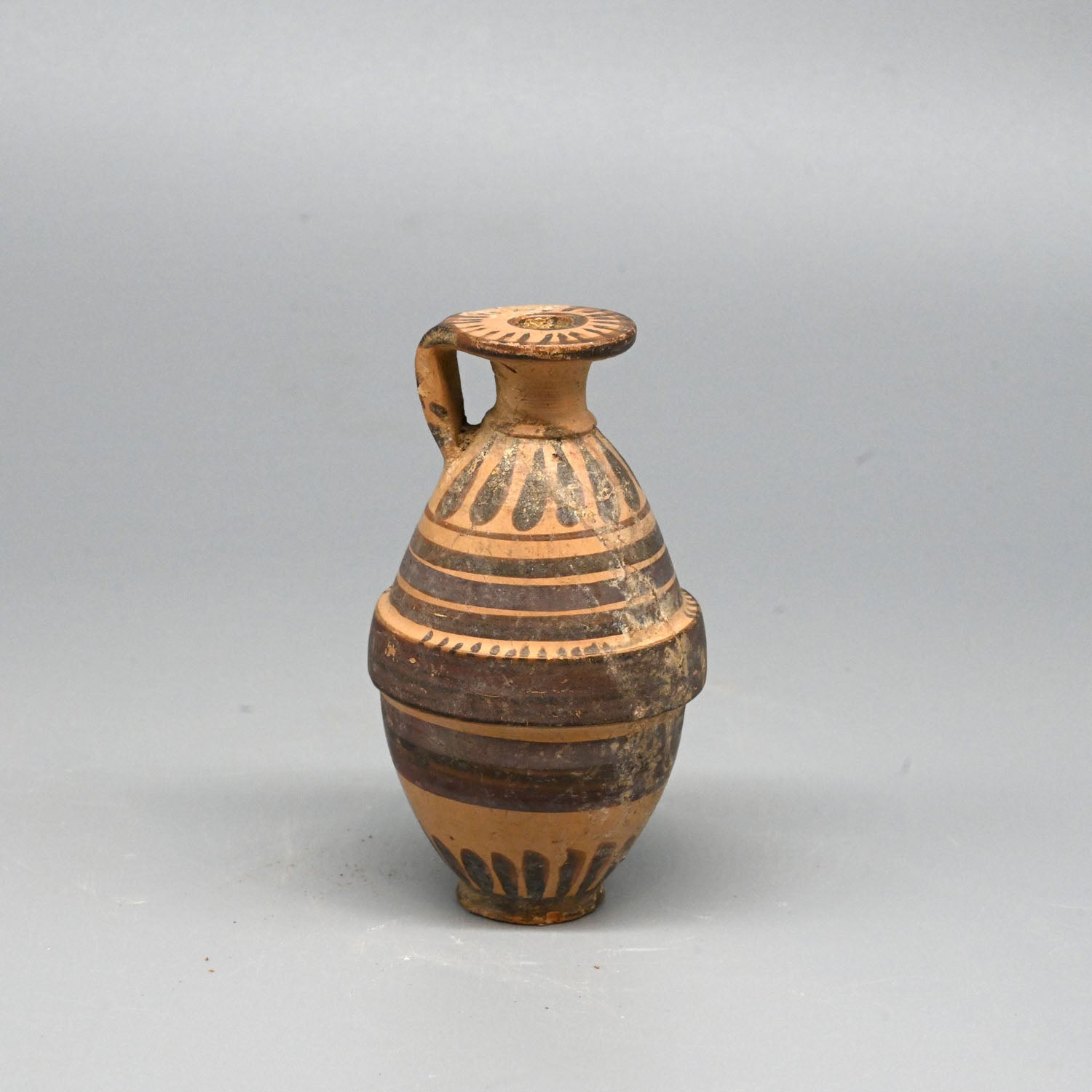 An Etrusco-Corinthian Aryballos, Magna Graecia, ca. 6th century BCE