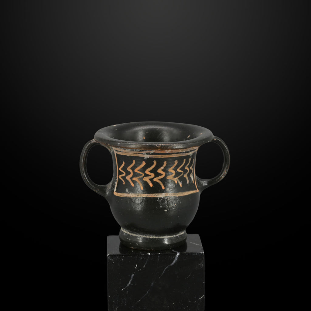 An Apulian Xenonware Kantharos, ca. 4th century CE