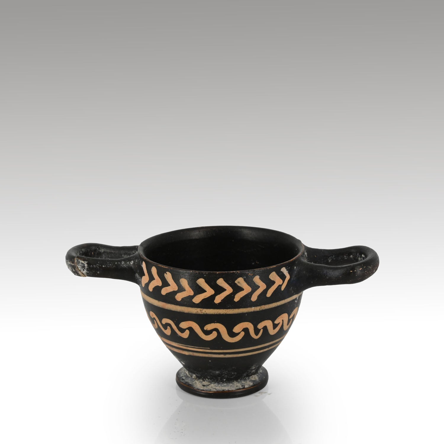 An Apulian Xenonware Miniature Skyphos, ca. 450 - 350 BCE