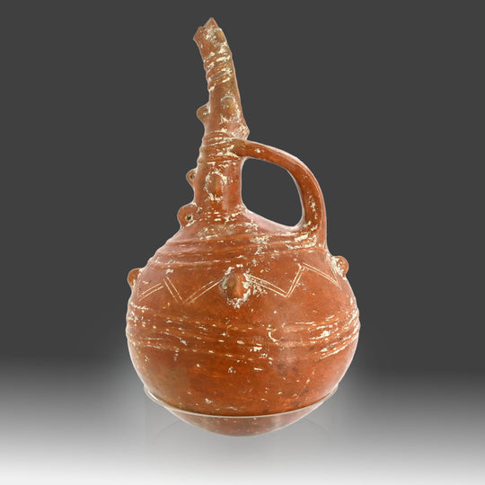 A Cypriot Red polished ware Jug, Middle Bronze Age, ca. 1900 - 1600 BCE