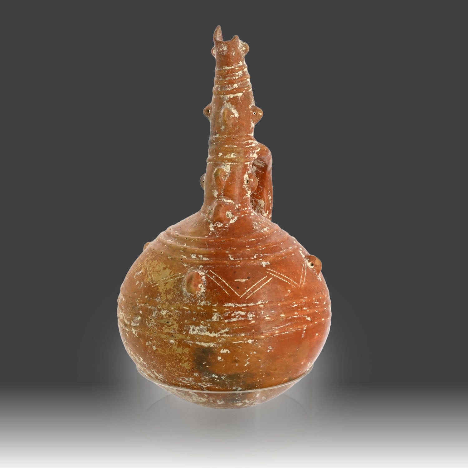 A Cypriot Red polished ware Jug, Middle Bronze Age, ca. 1900 - 1600 BCE