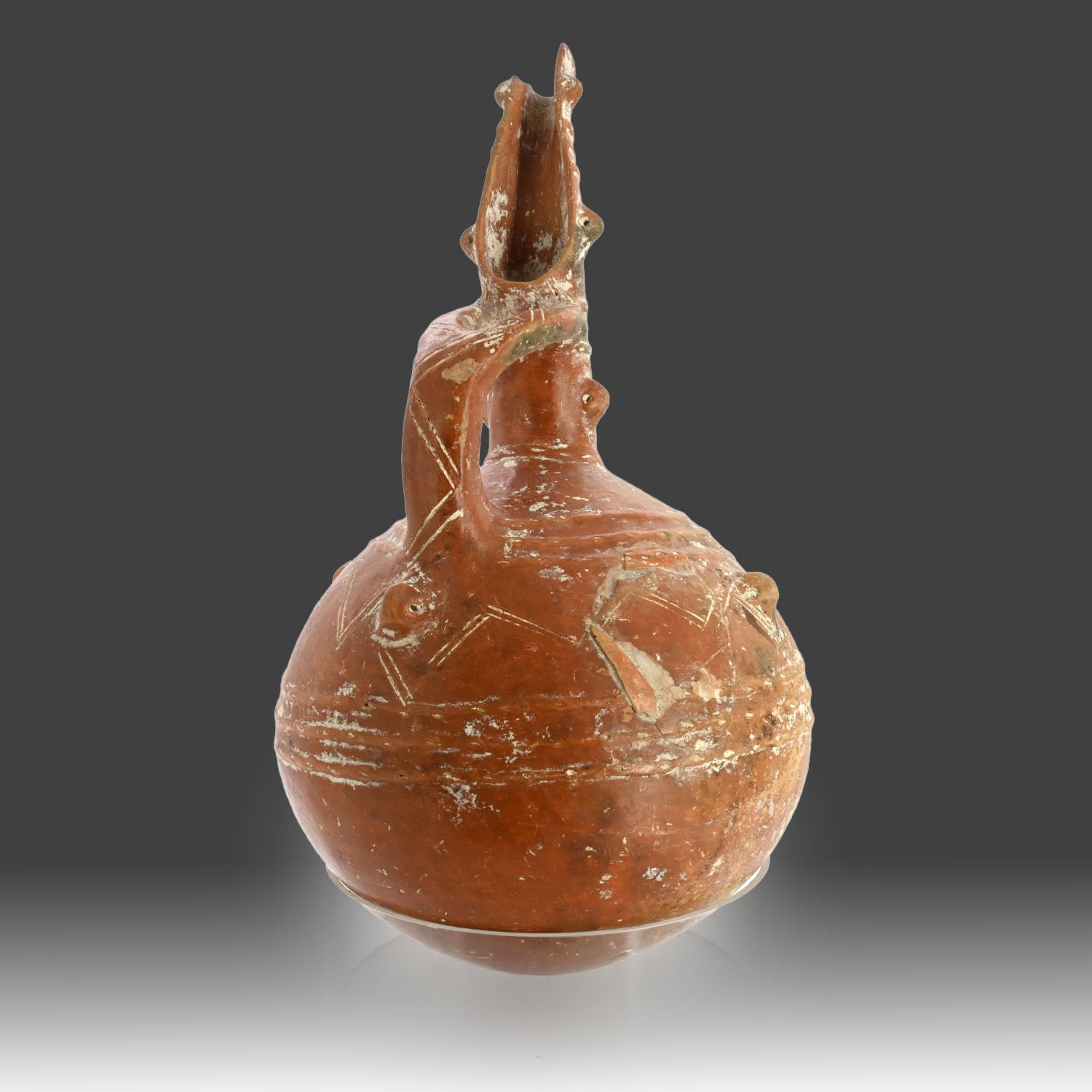 A Cypriot Red polished ware Jug, Middle Bronze Age, ca. 1900 - 1600 BCE