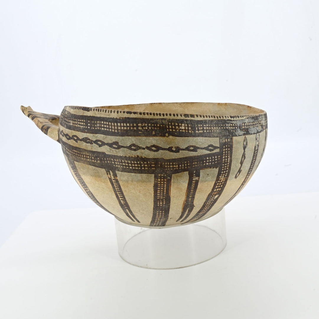 A large Cypriot White Slip Ware Milk Bowl, Late Bronze Age, ca. 1450 - 1250 BCE