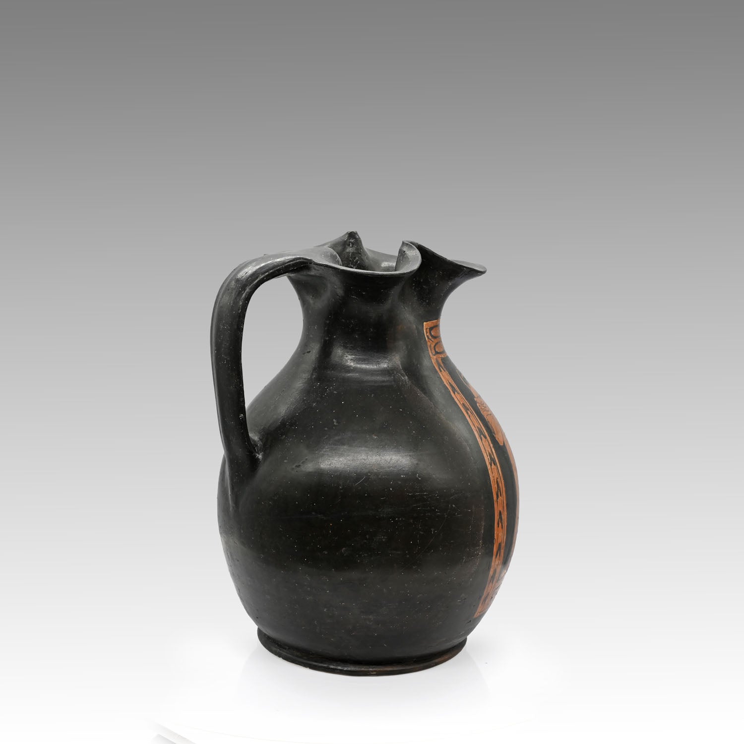 A Large Apulian Red-Figure Oinochoe, Magna Graecia, ca. 4th century BCE