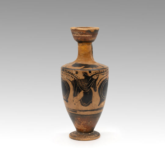 An Attic Black Figure Eye Lekythos, Classical Period, ca. 6th century BCE