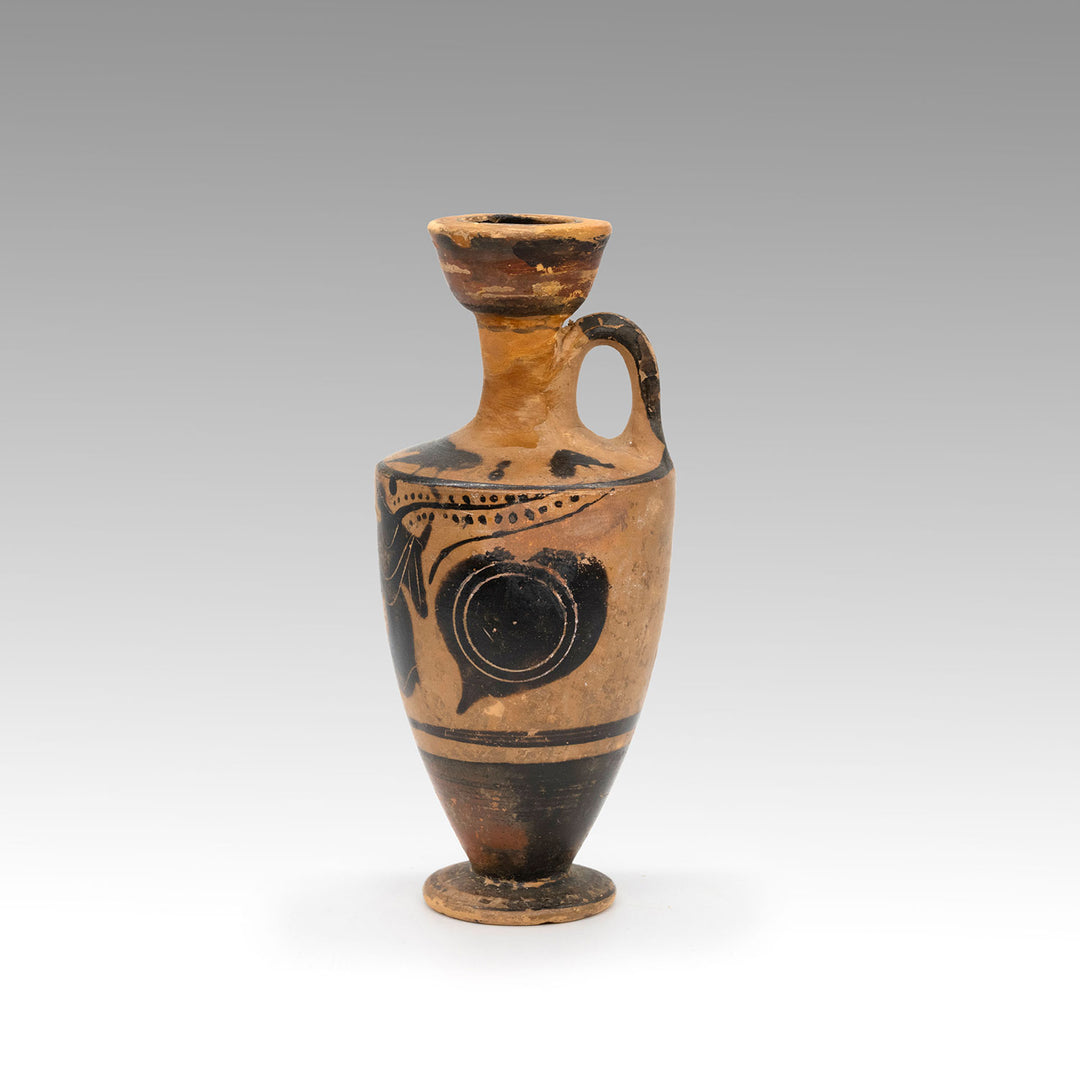 An Attic Black Figure Eye Lekythos, Classical Period, ca. 6th century BCE