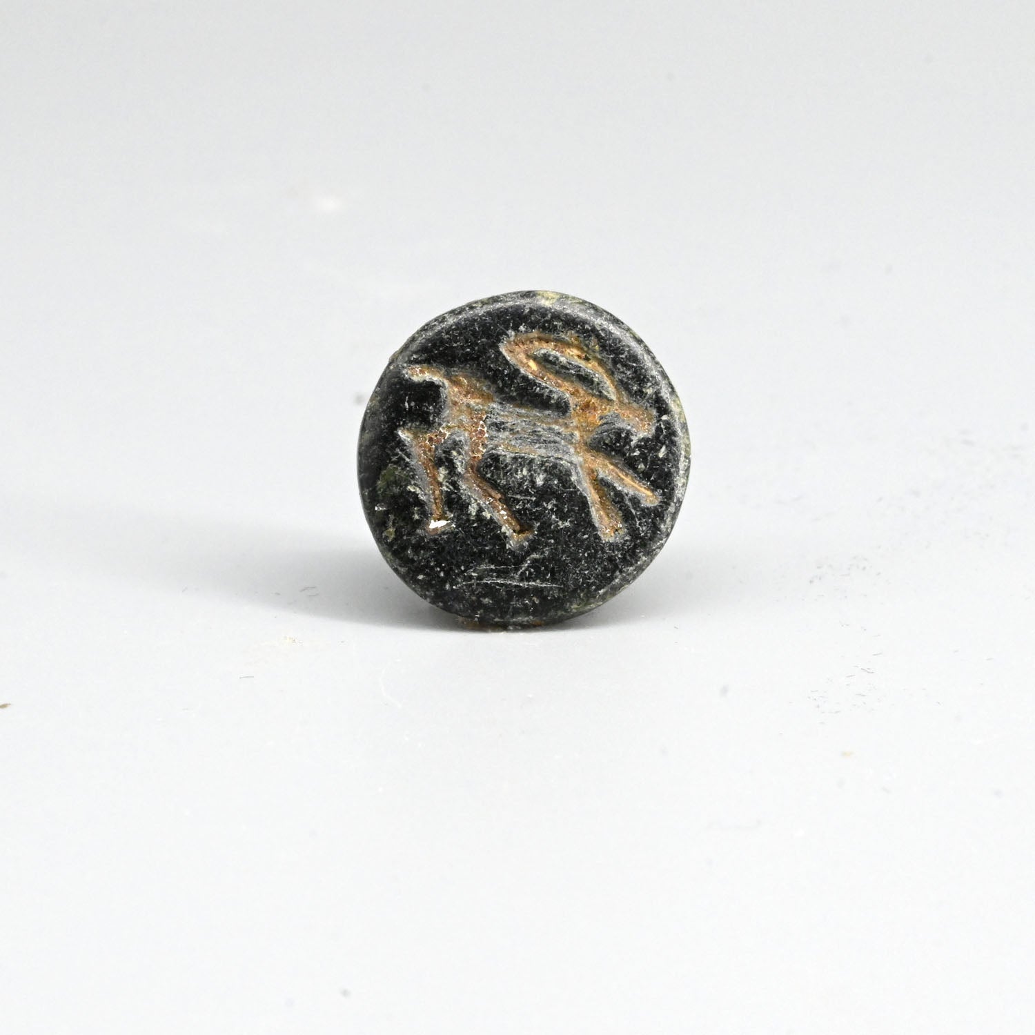 A Northern Mesopotamian Serpentine Dome Seal, Late Gawra Period, 3500 - 3000 BCE