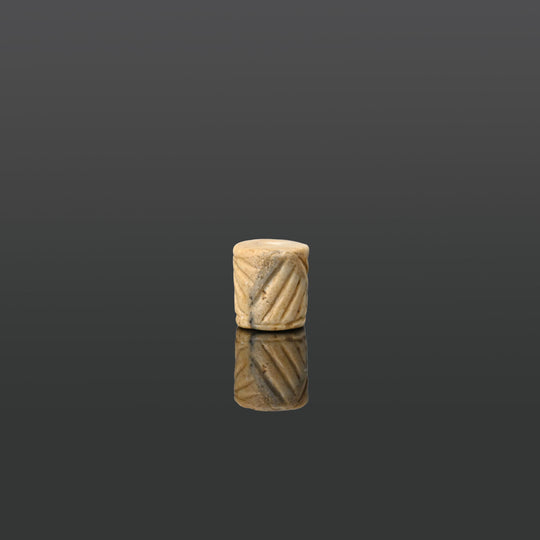 Zylindersiegel aus mesopotamischem Marmor, Jemdet-Nasr-Zeit, ca. 3100 - 2700 v. Chr
