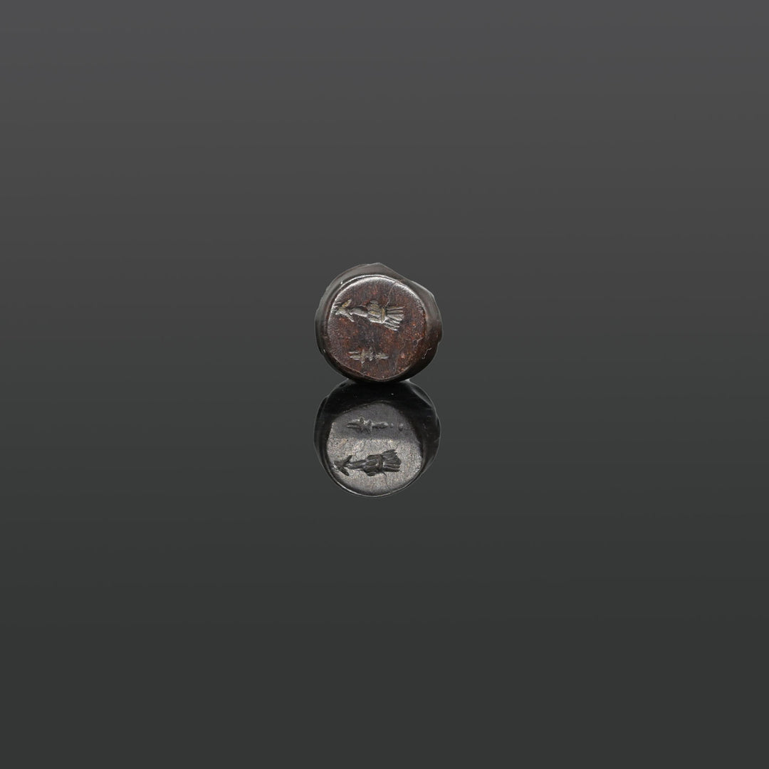 A Sasanian Hematite Dome Seal, ca. 3rd - 7th century CE