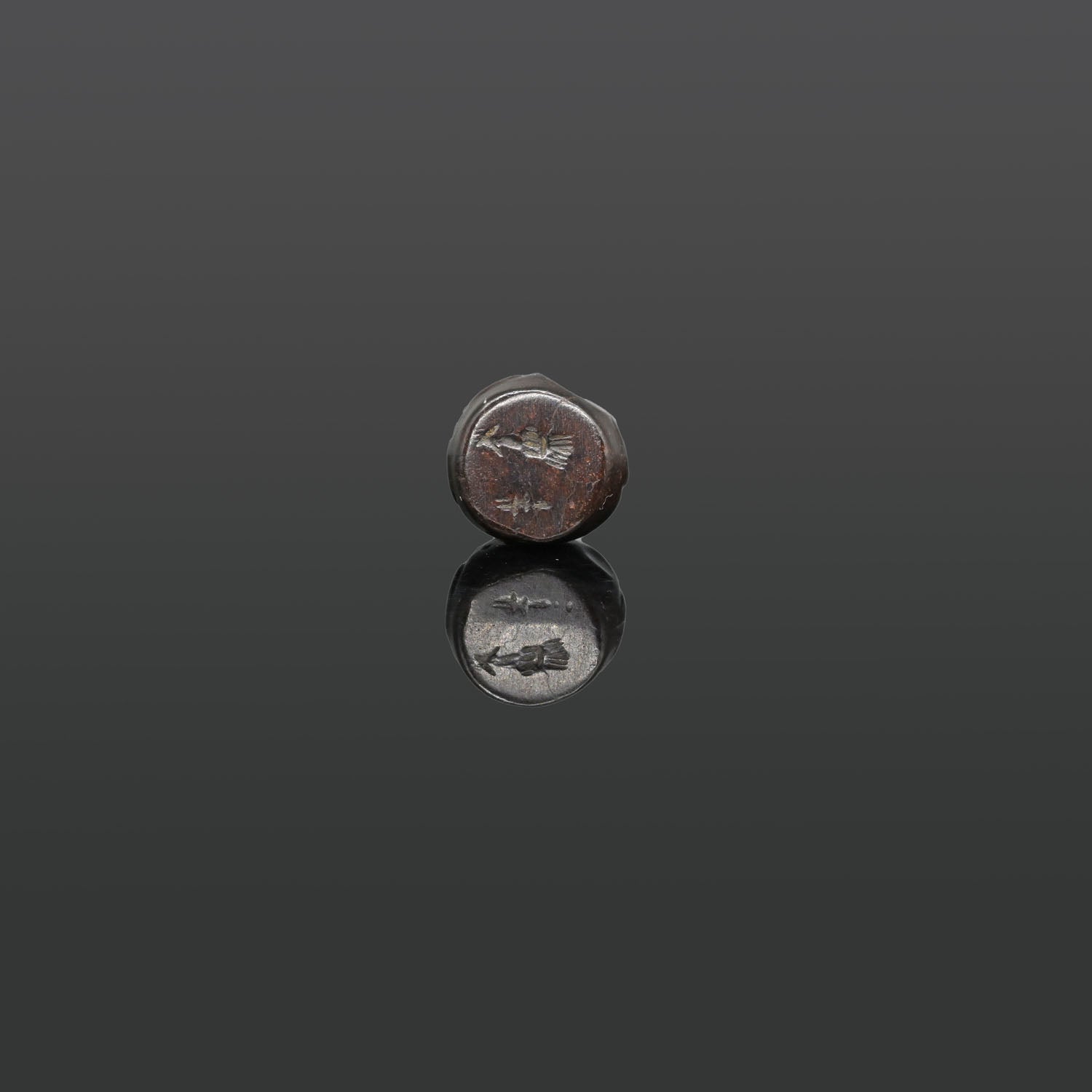 A Sasanian Hematite Dome Seal, ca. 3rd - 7th century CE