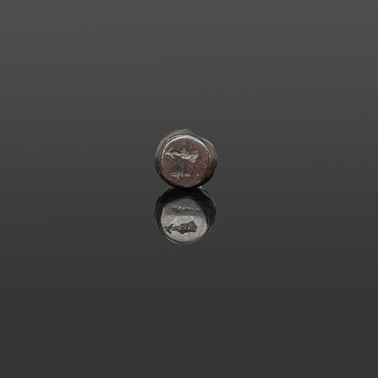 A Sasanian Hematite Dome Seal, ca. 3rd - 7th century CE