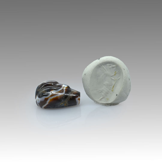 A Neo-Assyrian Agate Duck Seal, Neo-Assyrian Empire, ca. 9th-7th century BCE