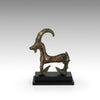 An Exhibited Amlash Bronze Mountain Goat, ca. 7th - 5th century BCE