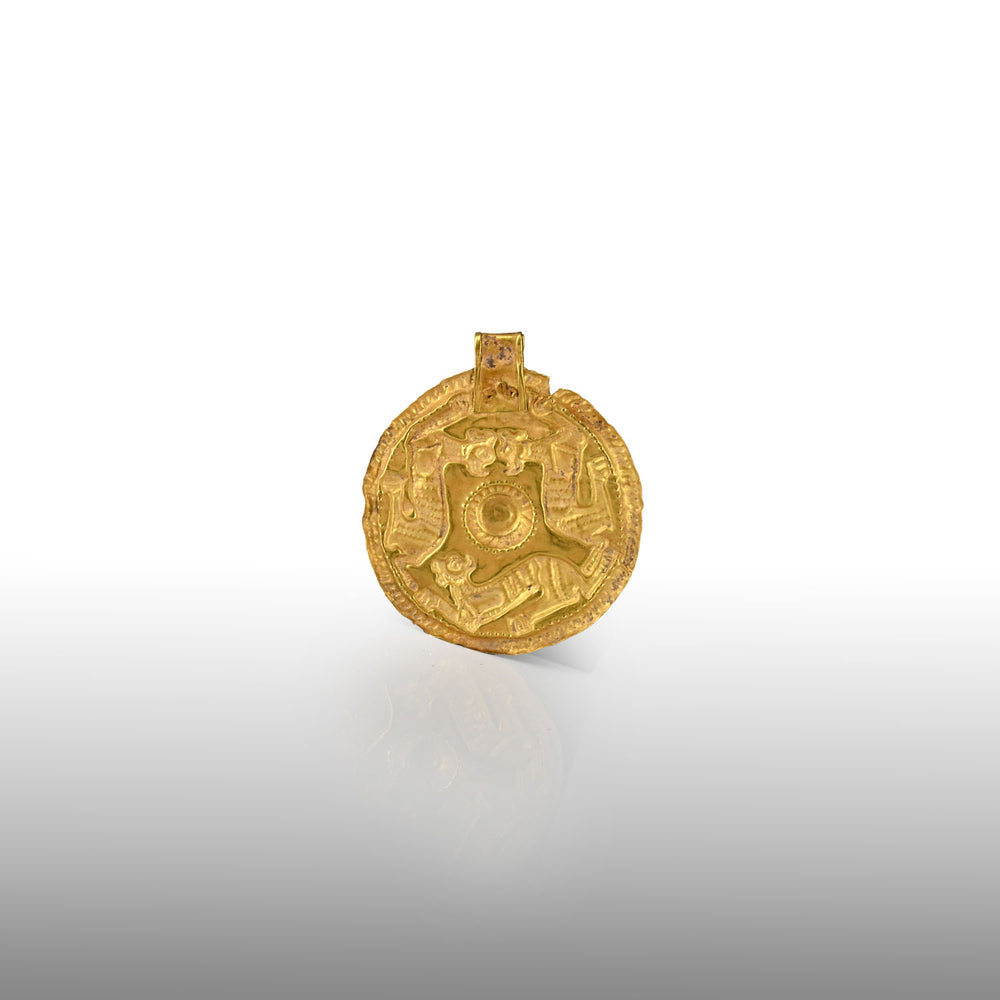 An Achaemenid Gold Repoussé Plaque, Achaemenid Period, ca. 500 - 330 BCE