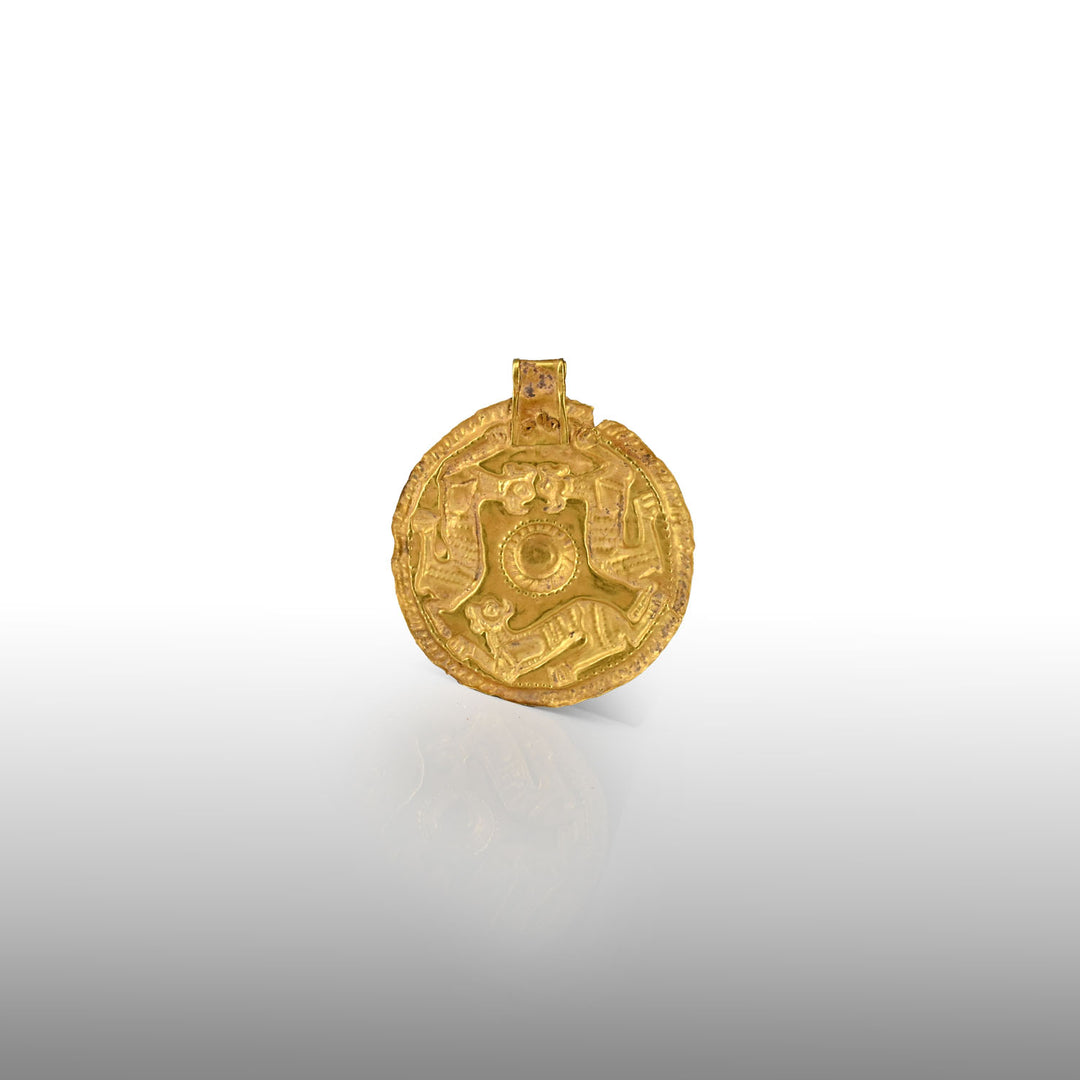 An Achaemenid Gold Repoussé Plaque, Achaemenid Period, ca. 500 - 330 BCE