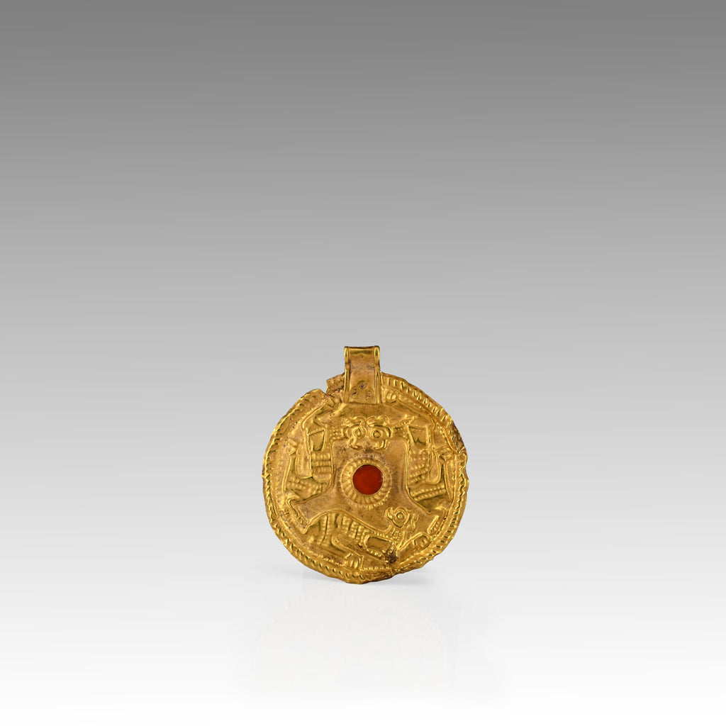 An Achaemenid Gold Repoussé Plaque, Achaemenid Period, ca. 500 - 330 BCE