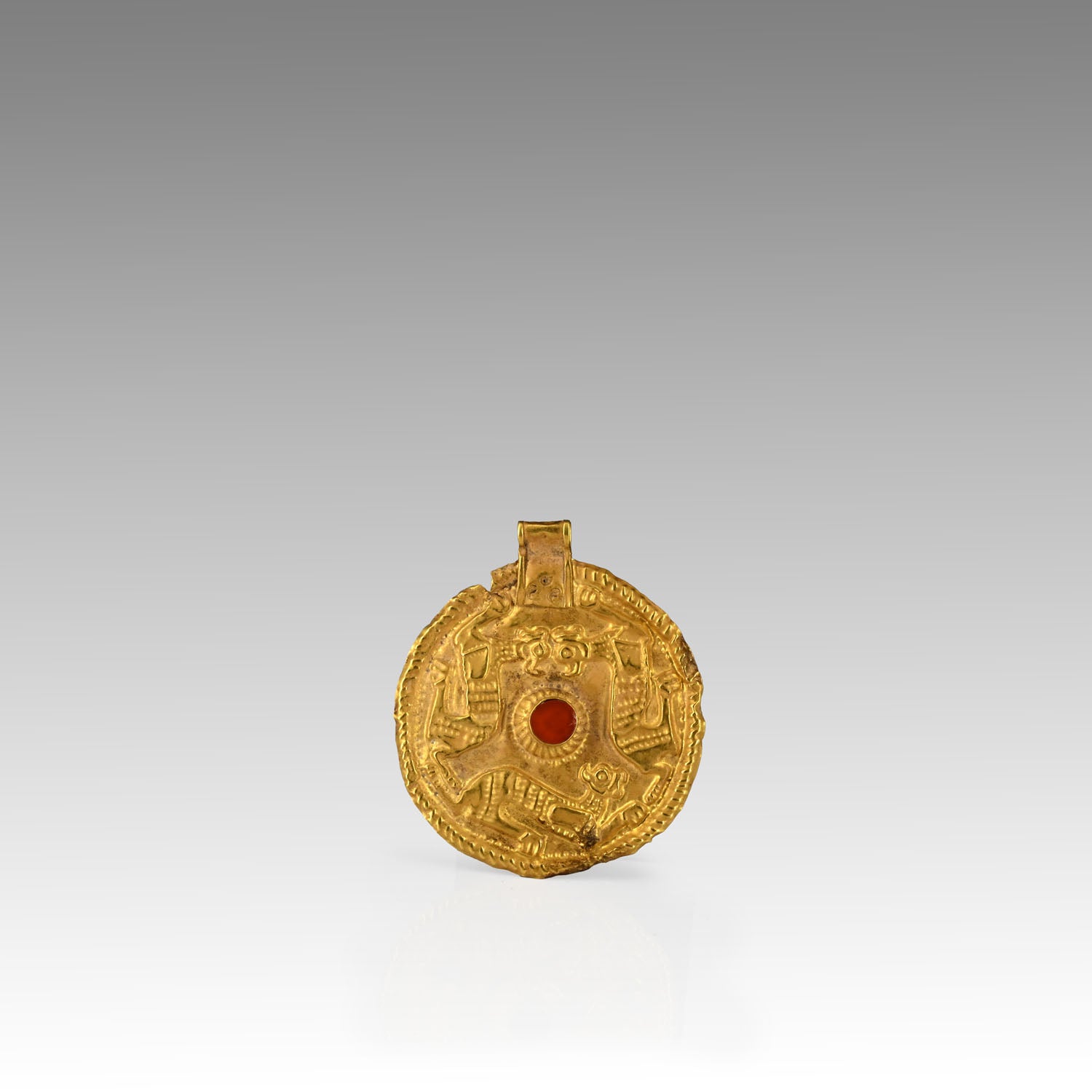 An Achaemenid Gold Repoussé Plaque, Achaemenid Period, ca. 500 - 330 BCE
