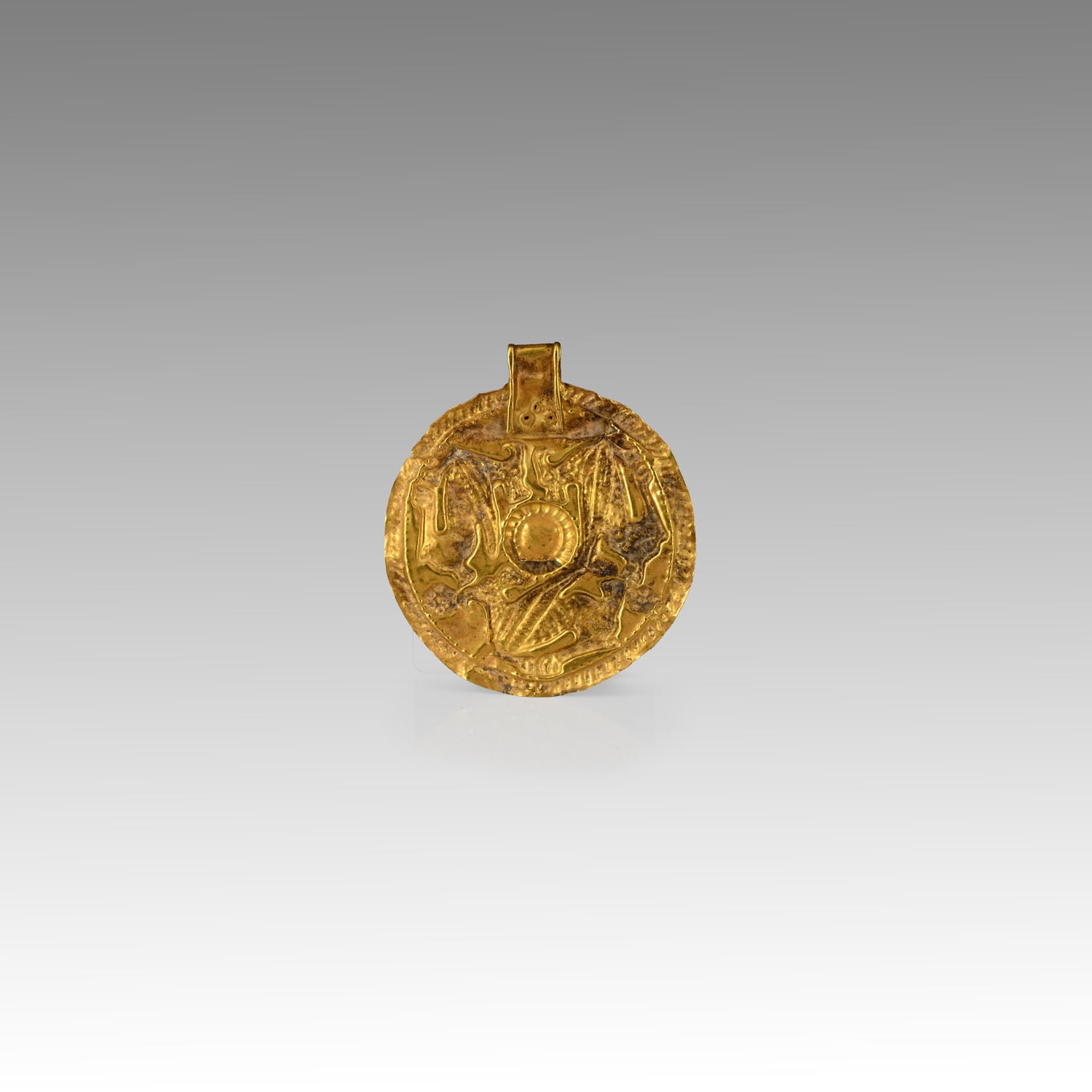 An Achaemenid Gold Repoussé Plaque, Achaemenid Period, ca. 500 - 330 BCE
