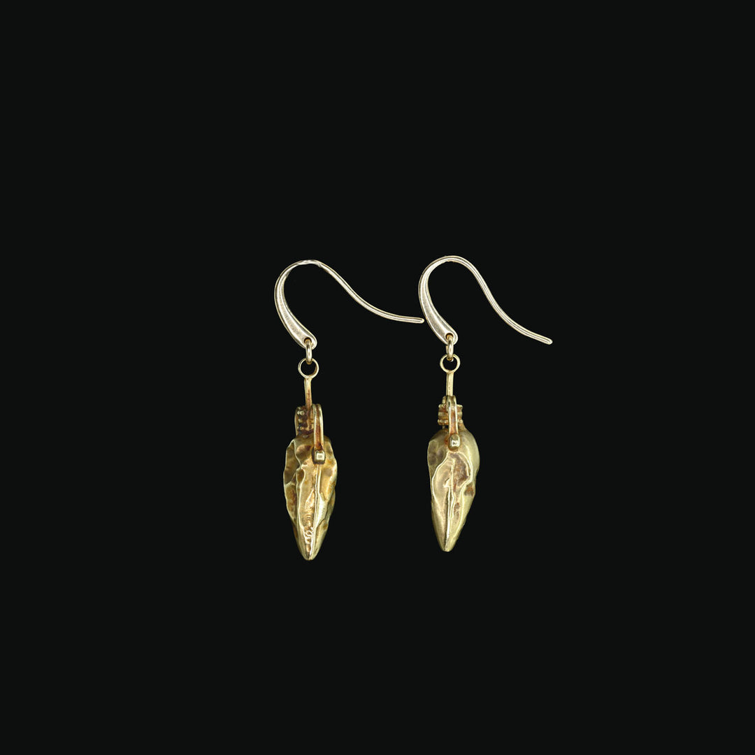 A pair of east Roman Amphora Pendants set as Earrings, ca. 1st century BCE - 1st century CE