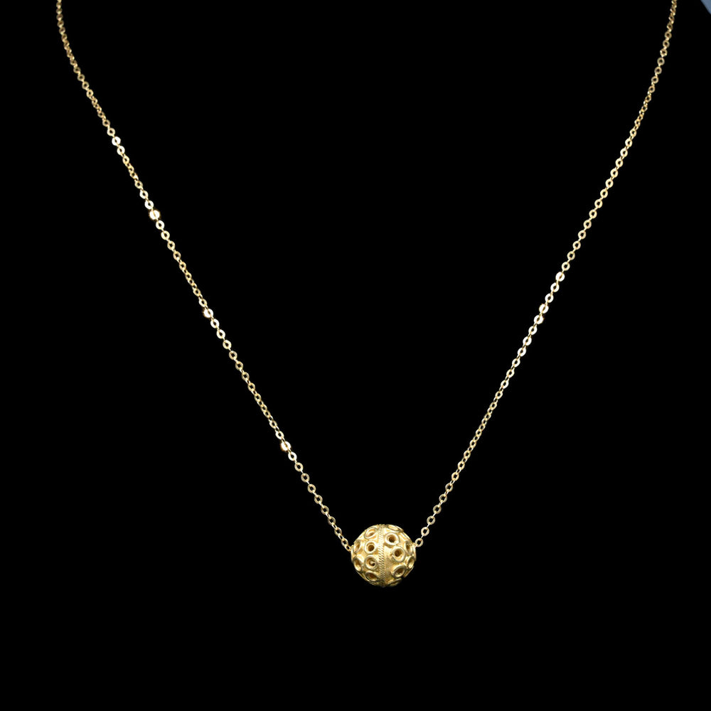 An Islamic Gold Bead Pendant Necklace, Seljuk Period, ca. 11th - 12th century