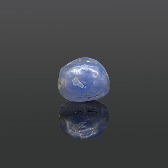 A large Sasanian Blue Chalcedony Bead, ca. 4th - 5th century CE