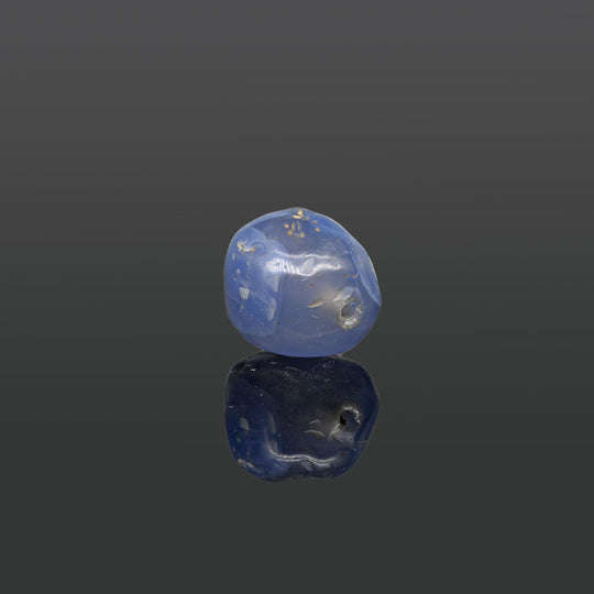 A large Sasanian Blue Chalcedony Bead, ca. 4th - 5th century CE