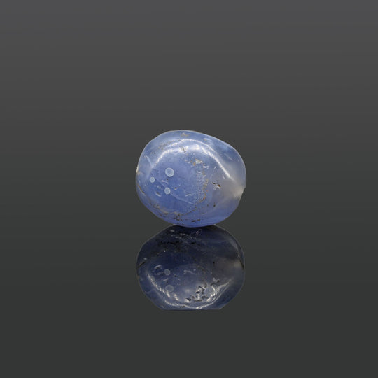 A large Sasanian Blue Chalcedony Bead, ca. 4th - 5th century CE
