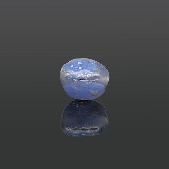 A large Sasanian Blue Chalcedony Bead, ca. 4th - 5th century CE