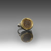 A Silver and Gold Ring With Ancient Widows Mite Biblical Coin, ca. 103 - 76 BCE