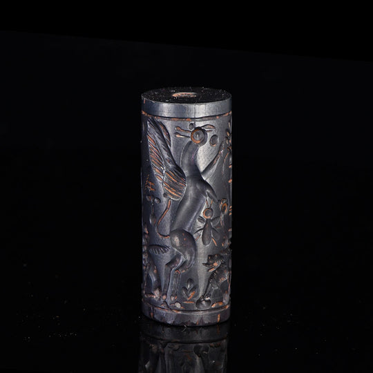 A Published Neo-Assyrian Hematite Cylinder Seal, ca. 8th Century BCE