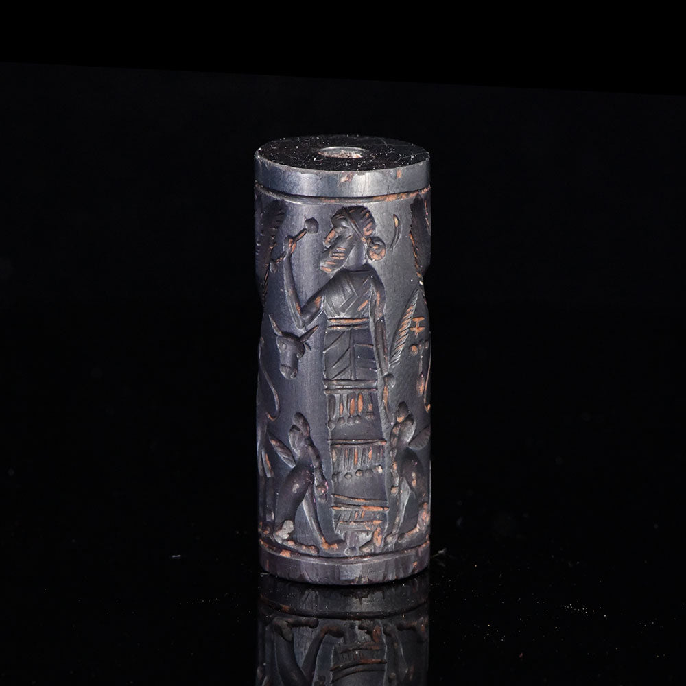 A Published Neo-Assyrian Hematite Cylinder Seal, ca. 8th Century BCE