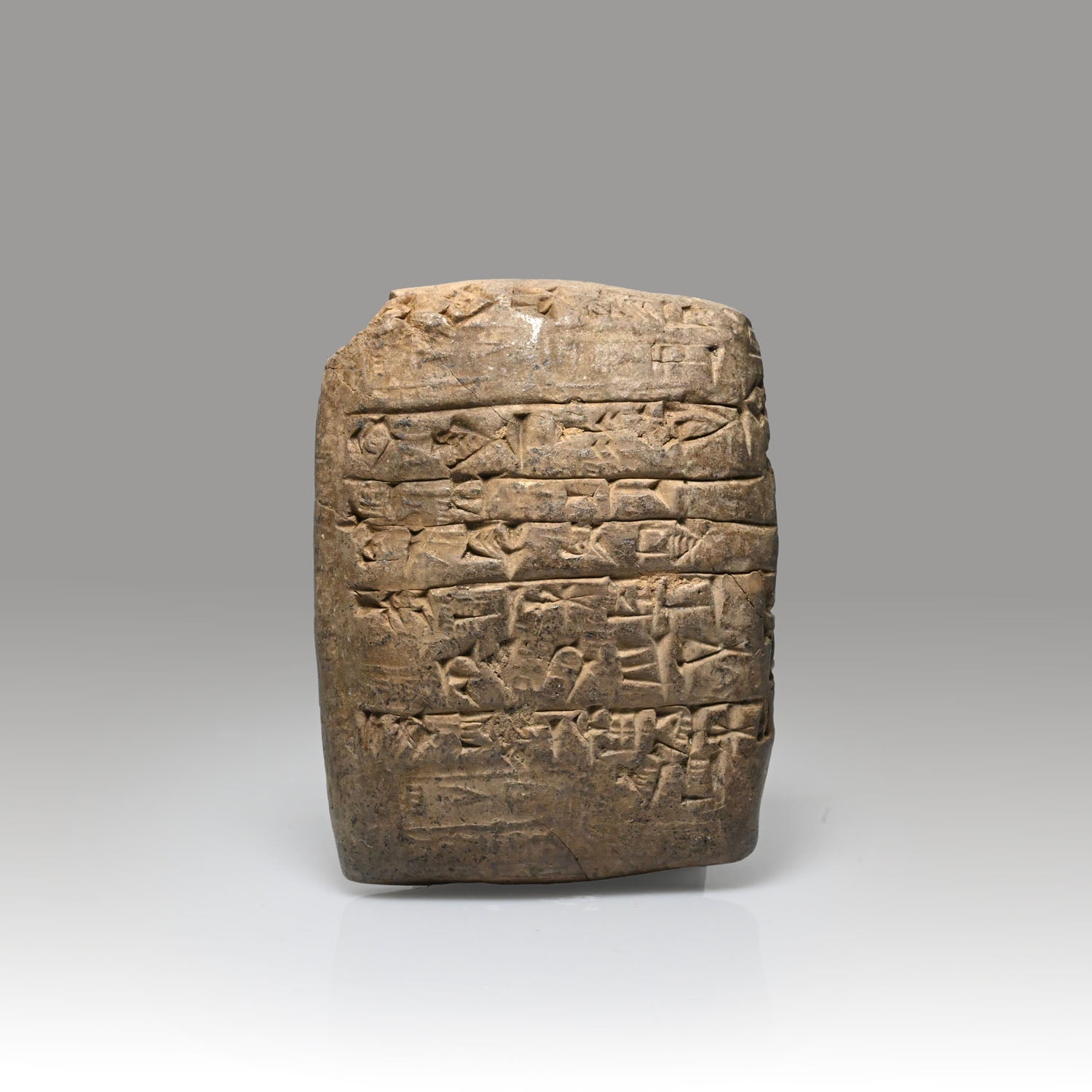 A Mesopotamian Clay Cuneiform Tablet, ca. 2000 BCE