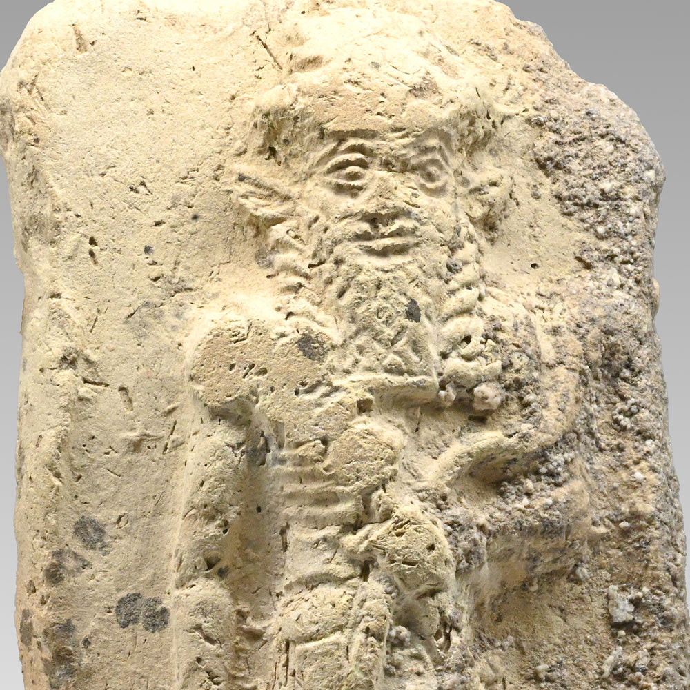 An Old Babylonian Terracotta Plaque Depicting Nergal, Old Babylonian Period, ca. 2004 - 1595 BCE