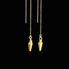 A pair of Greek gold Pendant earrings, Hellenistic Period, ca. 3rd - 1st century BCE