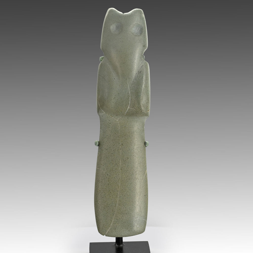 A Costa Rican Jade Owl Axe Pendant, Early Classic Period, ca. 5th – 12th century CE