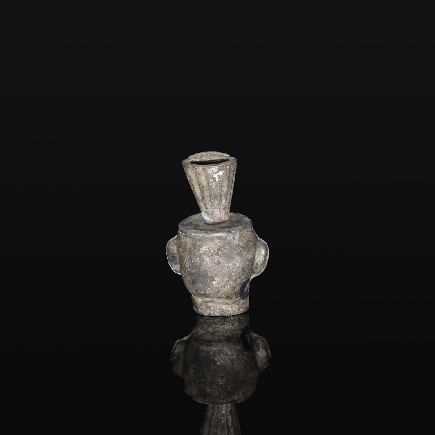 A fine silver Chimu-Inca Pendant<br><em> ca. 1300 - 1450 CE</em>
