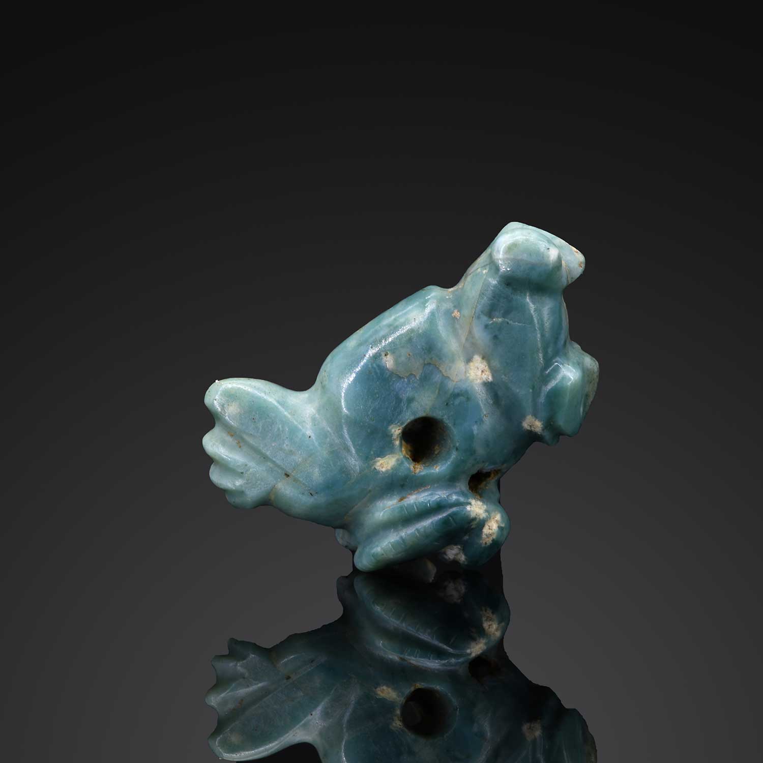 A Costa Rican Jadeite Hybrid Pendant Amulet, Late Formative to Early Classic period ca. 300 - 500 CE