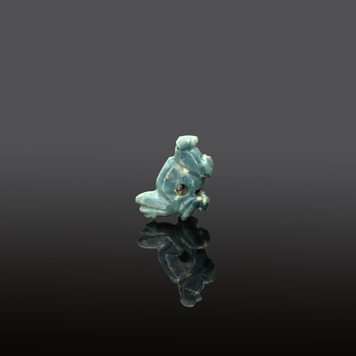 A Costa Rican Jadeite Hybrid Pendant Amulet, Late Formative to Early Classic period ca. 300 - 500 CE