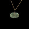 An Olmec Jade Were-jaguar Mask Amulet, Middle Preclassic Period, ca 900 - 600 BCE