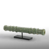A Rare and Exceptional Maya Jade Tubular Bead, Classic Period, ca. 500 - 800 CE