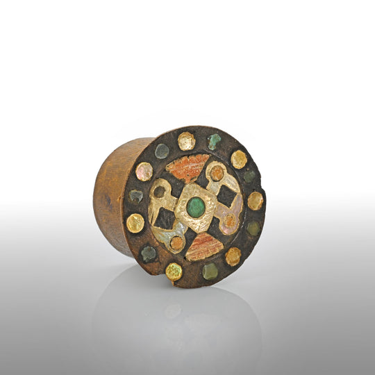 Chimu Inlaid Wood Ear Spool, ca. 900 - 1250 CE